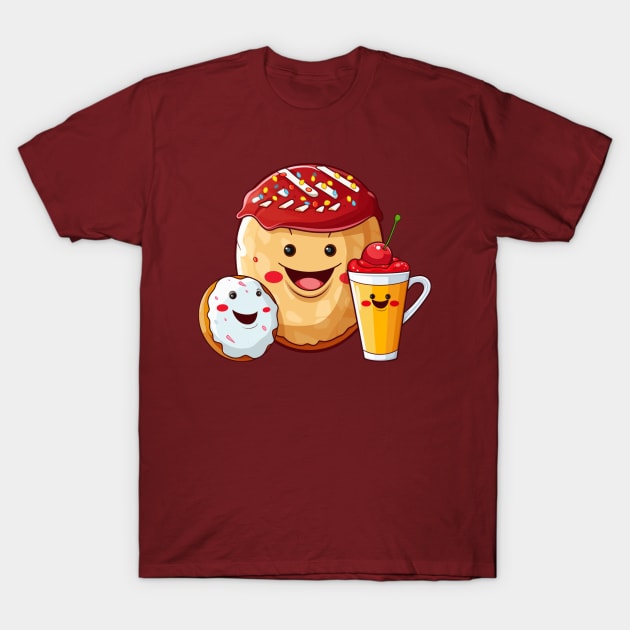 Donut kawaii  junk food T-Shirt cute  funny T-Shirt by nonagobich